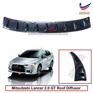 Mitsubishi Lancer GT 2007-2017 Vortex Generator Shark Fin Aerodynamic Rear Top Roof Diffuser Diffusor